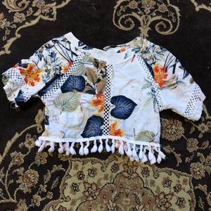 Floral crop top